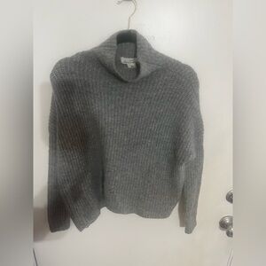 Cozy Gray Turtleneck Sweater